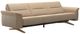 Stressless® by Ekornes® Stella Beige 105" Manual Reclining Sofa with Wood Base-0
