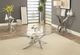Furniture of America® Laila Glass Top Sofa Table with Chrome Cross Legs-1