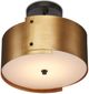 Currey & Company Ritsu Antique Brass Semi-Flush Lighting-2