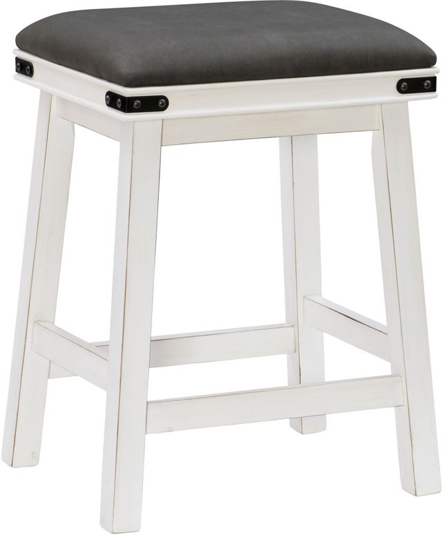 Powell® Milligan Gray/White Counter Stool-0