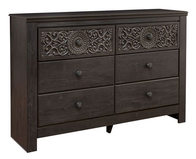 Signature Design by Ashley® Paxberry 2-Piece Black Queen Panel Bed Set-2