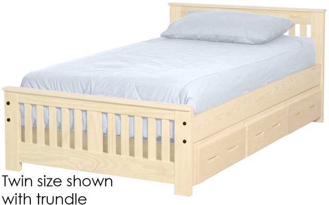 Crate Designs™ Furniture Unfinished Twin XL Shaker Bed-0