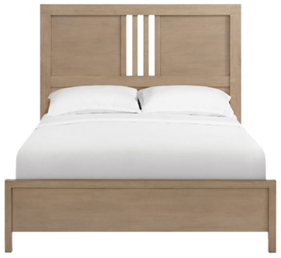 Whittier Wood® Furniture Bailey Almond Queen Panel Bed-1