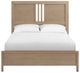 Whittier Wood® Furniture Bailey Almond Queen Panel Bed-1