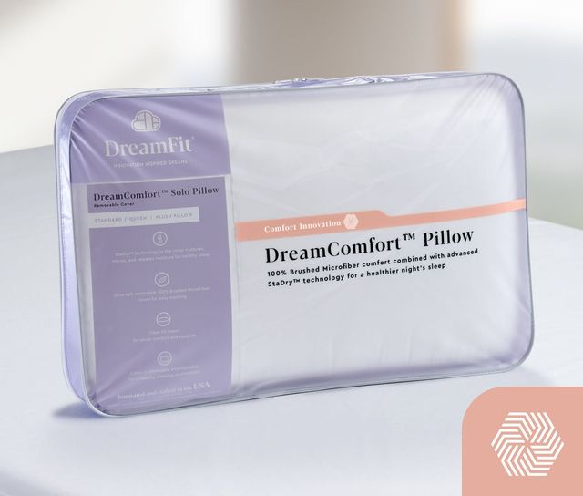 DreamFit® DreamComfort™ Solo Plush Standard/Queen Pillow-4