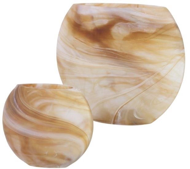 Uttermost® Fusion 2-Piece Caramel Vase Set-0