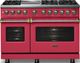 Viking® 5 Series 48" Valentine Pro Style Dual Fuel (NG) Range with Brushed Brass Trim-2
