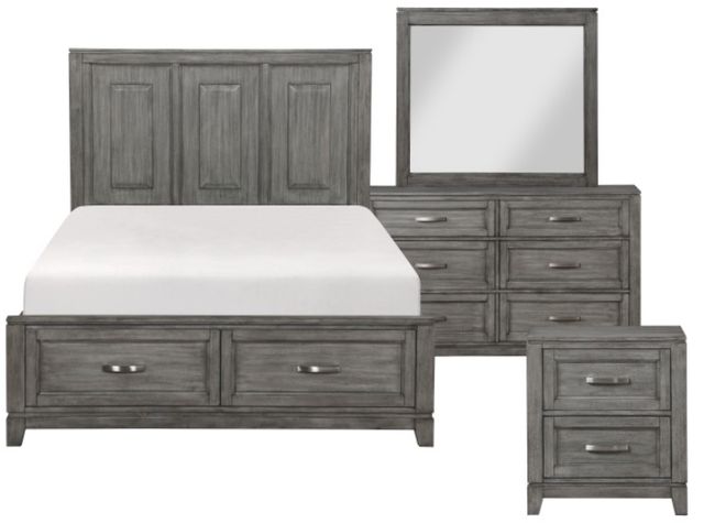 Homelegance® Garretson 4-Piece Gray Bedroom Set-0