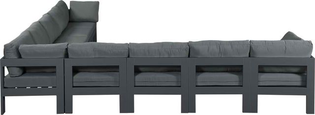 Meridian Furniture Nizuc 9-Piece Grey Outdoor Patio Modular Sectional Set-1