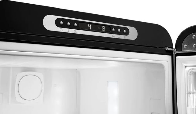 Smeg 50's Retro Style Aesthetic 11.7 Cu. Ft. Black Bottom Freezer Refrigerator-4
