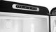 Smeg 50's Retro Style Aesthetic 11.7 Cu. Ft. Black Bottom Freezer Refrigerator-4