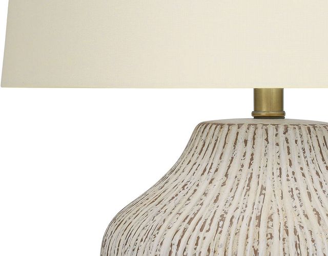 Monarch Specialties Inc. 26"H Cream Ceramic Table Lamp-2