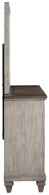 New Classic® Home Furnishings Mariana Vintage Creme Dresser and Mirror Set-4