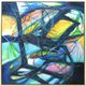 Harp & Finial® Onyx Multi-Colored Framed Canvas Art-0