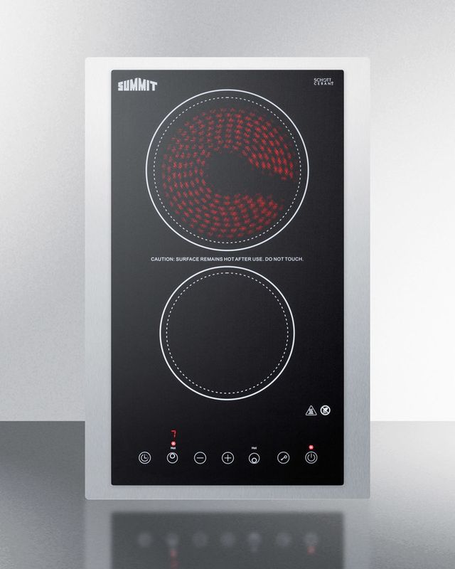 Summit® 15" Black Electric Cooktop-1