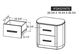 International Furniture Direct Balam Stained White Nightstand-2