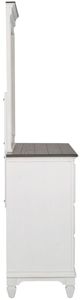 Liberty Furniture Allyson Park Charcoal/Wirebrushed White Dresser and Mirror-3