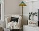 Cal® Lighting & Accessories Tiffany Antique Brass Floor Lamp-3