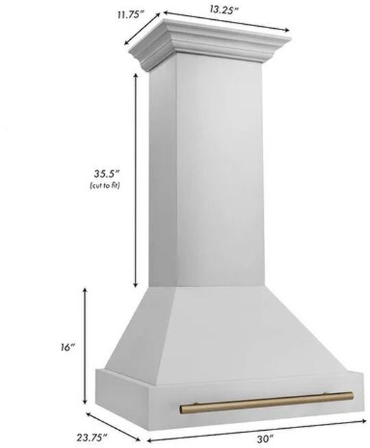 ZLINE Autograph Edition 30" Stainless Steel Wall Mounted Range Hood -2