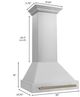 ZLINE Autograph Edition 30" Stainless Steel Wall Mounted Range Hood -2