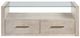 Steve Silver Co. Garland Glass Top Coffee Table with Washed Parchment Base-1