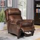 BarcaLounger® Meade Worthington Cognac Leather Manual Recliner-3