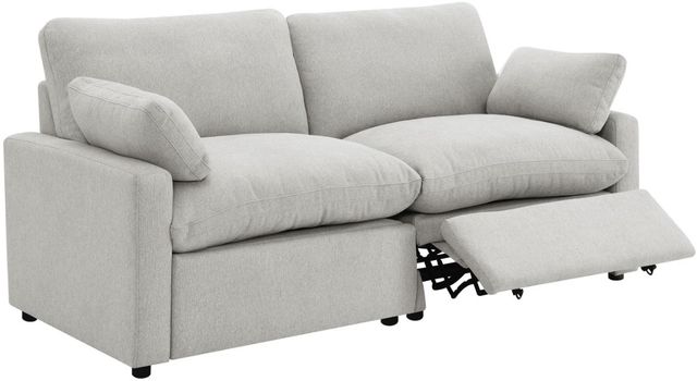 Coaster® Collins 2-Piece Gray Power Reclining Small Spaced Sectional-1