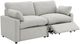 Coaster® Collins 2-Piece Gray Power Reclining Small Spaced Sectional-1