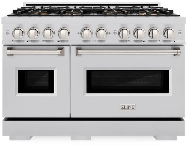 ZLINE 48" 6.7 cu. ft. Dual Fuel Range with 8 Burner DuoPro™ Cooktop and Dual Ovens in Stainless Steel -0