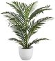 Monarch Specialties Inc. Green/White 28" Tall Artificial Potted Palm Tree-0