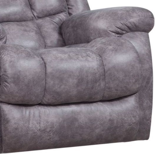 HomeStretch Blockbuster Pewter Power Rocker Recliner-2