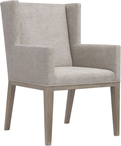 Bernhardt Linea Cerused Greige/Gray Dining Arm Chair-0