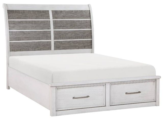 Homelegance® Ambrose Antique Gray/Antique White Queen Storage Platform Bed-0