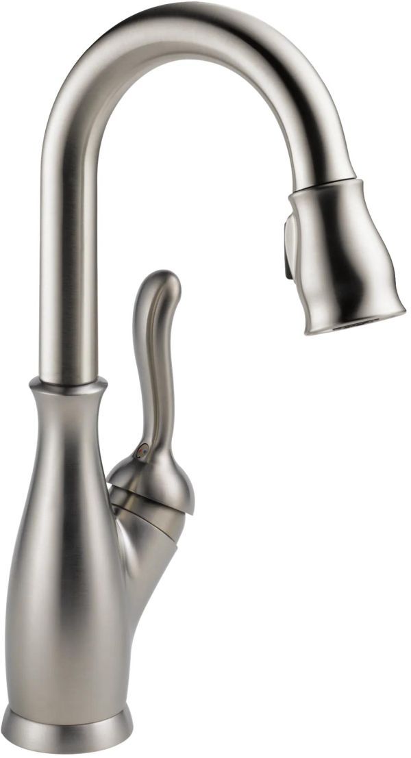 Delta Leland® Spotshield Stainless Single Handle Bar / Prep Faucet-0