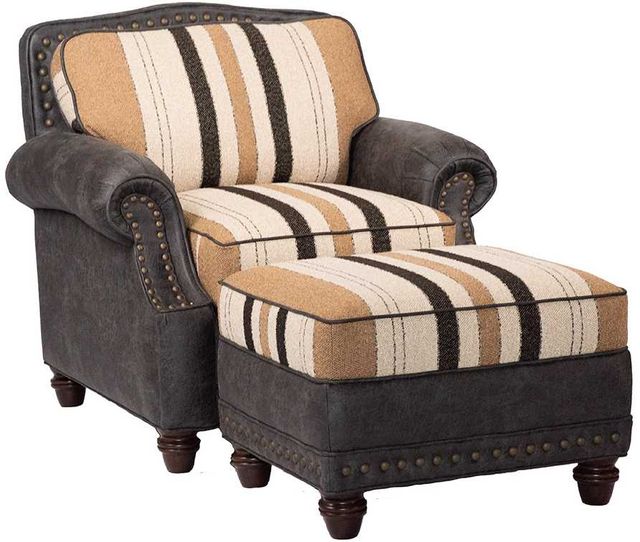 Marshfield Furniture Cornell Black/Brown Accent Chair-1