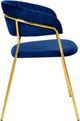 TOV Furniture Padma Set of 2 Navy Vegan Leather Chairs-2