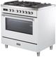 Verona® Ultima 36" White Pro Style Dual Fuel Range-1