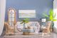 A & B Home Blue/Gold Ocean Oil Painting Wall Art-5