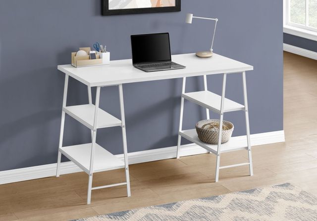 Monarch Specialties Inc. White Computer Desk-0