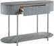 ACME Furniture Yukino Gray Sofa Table with Chrome Base-4