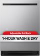 LG 24" PrintProof™ Stainless Steel Top Control Built-In Dishwasher with 1 Hour Wash & Dry-1