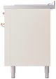 Ilve® Nostalgie II Series 60" Antique White Pro Style Dual Fuel Range-4