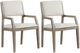 Riverside Furniture Intrigue 2-Piece Gray/Hazelwood/White Upholstered Dining Arm Chair Set-4