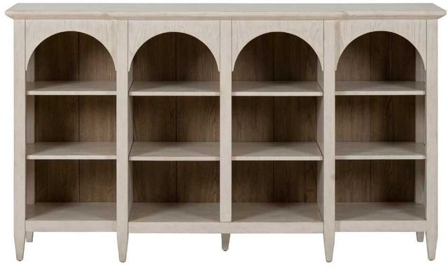 Liberty Furniture Pavilion Natural White Breakfront Accent Cabinet-2