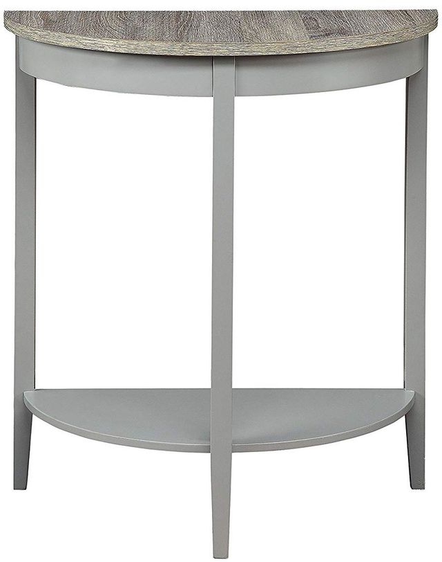 ACME Furniture Justino Natural Oak Top Console Table with Gray Frame-1