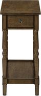 Monarch Specialties Inc. Espresso Veneer 2-Tier Narrow Accent Table-1