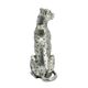 A & B Home Silver 5" Sitting Leopard-3
