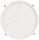 Currey & Company Freya White Accent Table with Antique Brass Base-2