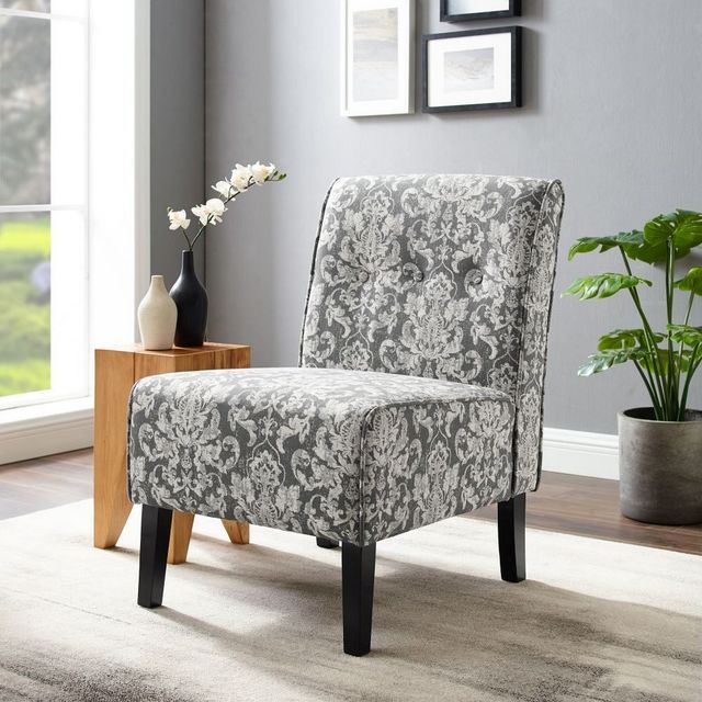 Linon Coco Gray Accent Chair-1