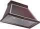 Ilve® Nostalgie II Noblesse 40" Burgundy Wall Mounted Range Hood with Chrome Trim-1